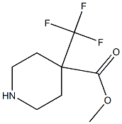 4-Trifluoromethyl-piperidine-4-carboxylic acid methyl ester Structure