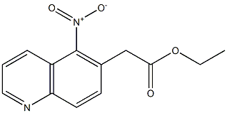 ethyl 2-(5-nitroquinolin-6-yl)acetate Structure