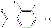 1-(4-Amino-2-chloro-3-fluoro-phenyl)-ethanone 구조식 이미지