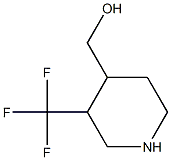 (3-Trifluoromethyl-piperidin-4-yl)-methanol 구조식 이미지