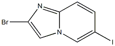 2-bromo-6-iodoH-imidazo[1,2-a]pyridine 구조식 이미지