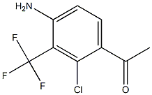 1-(4-Amino-2-chloro-3-trifluoromethyl-phenyl)-ethanone Structure
