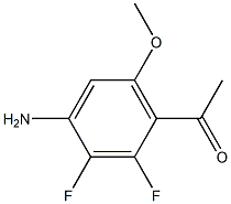 1-(4-Amino-2,3-difluoro-6-methoxy-phenyl)-ethanone 구조식 이미지
