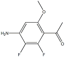 1-(4-Amino-2,3-difluoro-6-methoxy-phenyl)-ethanone Structure