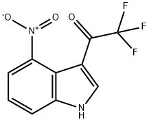 2,2,2-trifluoro-1-(4-nitro-1H-indol-3-yl)ethanone 구조식 이미지