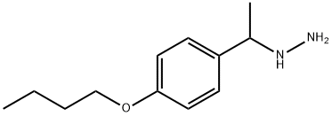 (1-(4-butoxyphenyl)ethyl)hydrazine Structure