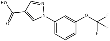 1-(3-(trifluoromethoxy)phenyl)-1H-pyrazole-4-carboxylic acid Structure