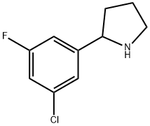 2-(3-chloro-5-fluorophenyl)pyrrolidine Structure