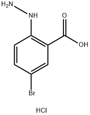 5-bromo-2-hydrazinylbenzoic acid hydrochloride 구조식 이미지