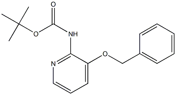 tert-butyl 3-(benzyloxy)pyridin-2-ylcarbamate Structure