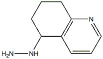 5,6,7,8-Tetrahydro-quinolin-5-ylhydrazine 구조식 이미지