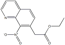 ethyl 2-(8-nitroquinolin-7-yl)acetate 구조식 이미지