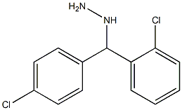 ((2-chlorophenyl)(4-chlorophenyl)methyl)hydrazine Structure