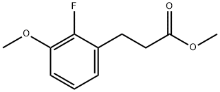 3-(2-Fluoro-3-methoxy-phenyl)-propionic acid methyl ester Structure