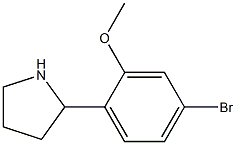 2-(4-bromo-2-methoxyphenyl)pyrrolidine 구조식 이미지