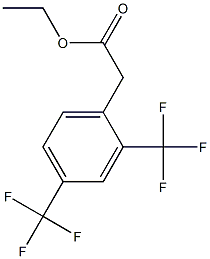 ethyl 2-(2,4-bis(trifluoromethyl)phenyl)acetate 구조식 이미지