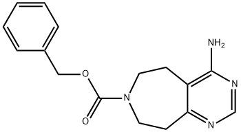 Benzyl 4-amino-5,6,8,9-tetrahydropyrimido[4,5-d]azepine-7-carboxylate Structure