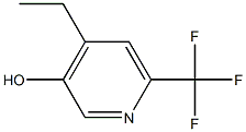 4-Ethyl-6-trifluoromethyl-pyridin-3-ol 구조식 이미지