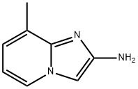 8-메틸H-이미다조[1,2-a]피리딘-2-아민 구조식 이미지