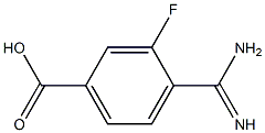 4-amidino-3-fluorobenzoic acid Structure