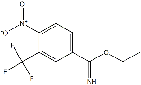 4-nitro-3-trifluoromethyl benzimidic acid ethyl ester Structure