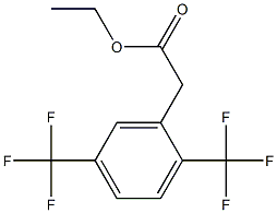 ethyl 2-(2,5-bis(trifluoromethyl)phenyl)acetate 구조식 이미지