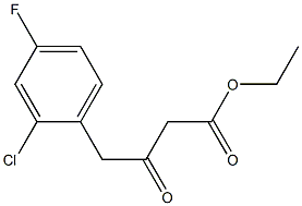 ethyl 4-(2-chloro-4-fluorophenyl)-3-oxobutanoate 구조식 이미지