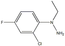 (1-(2-chloro-4-fluorophenyl)ethyl)hydrazine 구조식 이미지