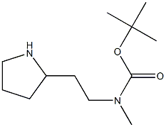 Methyl-(2-pyrrolidin-2-yl-ethyl)-carbamic acid tert-butyl ester Structure