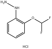 (2-(difluoromethoxy)phenyl)hydrazine hydrochloride Structure