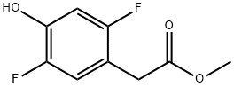 (2,5-Difluoro-4-hydroxy-phenyl)-acetic acid methyl ester Structure
