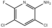 3,5-dichloro-6-fluoropyridin-2-amine 구조식 이미지