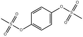 Bismethanesulfonic acid 1,4-phenylene ester Structure