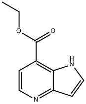 ETHYL 1H-PYRROLO[3,2-B]PYRIDINE-7-CARBOXYLATE 구조식 이미지