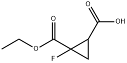 1-Fluorocyclopropane-1,2-Dicarboxylic Acid 1-Ethyl Ester(WX611686) Structure