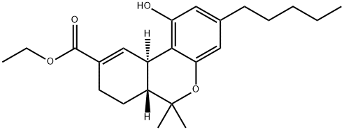 (-)-11-Nor-Δ9-Tetrahydro Cannabinol-9-carboxylic Acid Structure