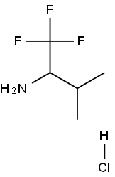 2-Butanamine, 1,1,1-trifluoro-3-methyl-, hydrochloride (1:1) Structure