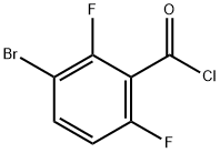 3-Brom-2.6-difluor-benzoesaeurechlorid Structure