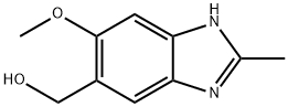 1H-Benzimidazole-5-methanol,6-methoxy-2-methyl-(9CI) 구조식 이미지