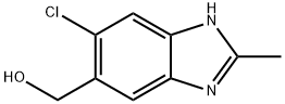 1H-Benzimidazole-5-methanol,6-chloro-2-methyl-(9CI) 구조식 이미지