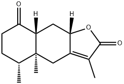 (4aS)-4a,6,7,8aβ,9,9aβ-Hexahydro-3,4aα,5α-trimethylnaphtho[2,3-b]furan-2,8(4H,5H)-dione Structure