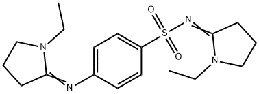 (NZ)-N-(1-ethylpyrrolidin-2-ylidene)-4-[(1-ethylpyrrolidin-2-ylidene)a mino]benzenesulfonamide 구조식 이미지