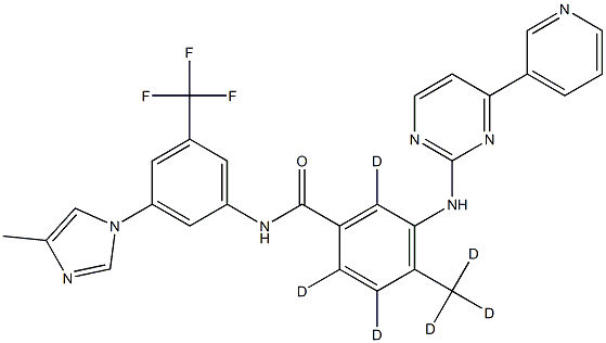 Nilotinib-d6 Structure