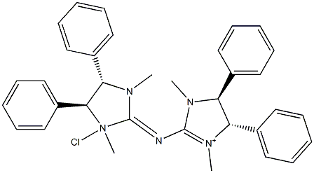 1H-lMidazoliuM,2-[[(4S,5S)-1,3-diMiethyl-4,5-diphenyl-2-iMidazolinydene]aMino]-4,5-dihydro-1,3-diMethyl-4,5-diphenyl-,choride(1:1),(4S,5S)- Structure