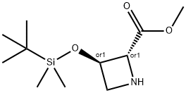 Methyl (2S,3S)-3-[(tert-butyldiMethylsilyl)oxy]azetidine-2-carbo Structure