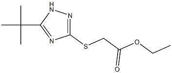 3-(1，1-dimethylethyl)-5-(ethoxycarboxy)-methylthio-1，2，4-triazole 구조식 이미지