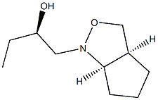 1H-Cyclopent[c]isoxazole-1-ethanol,-alpha--ethylhexahydro-,[1(S*),3a-alpha-,6a-alpha-]-(9CI) Structure