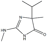 4H-Imidazol-4-one,1,5-dihydro-5-methyl-2-(methylamino)-5-(1-methylethyl)-(9CI) 구조식 이미지