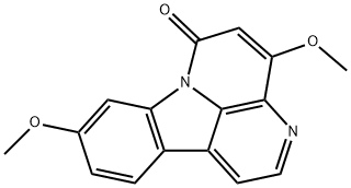 4,9-디메톡시칸틴-6-온 구조식 이미지