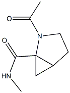 2-Azabicyclo[3.1.0]hexane-1-carboxamide,2-acetyl-N-methyl-(9CI) Structure